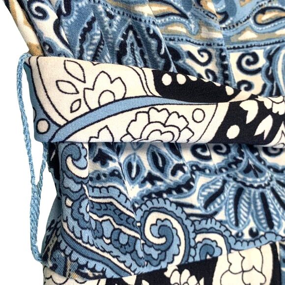 Charter Club Blue Midi Dress with Waist Tie Size Small - Picture 10 of 13